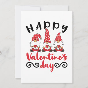 Valentijnsdag Gnome Zweedse Tomte Feestdagenkaart