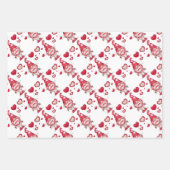 Valentijnsdag Gnomen papierbladen oppakken Inpakpapier Vel (Voorkant 3)