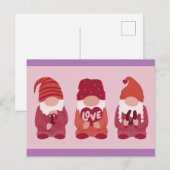 Valentijnsdag gnomen schattige schepsels briefkaart (Voorkant / Achterkant)