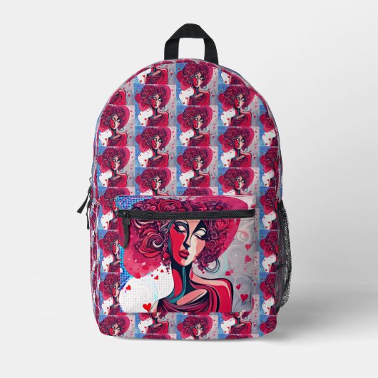 Valentijnsdag Godin Bedrukte Rugzak (Voorkant)