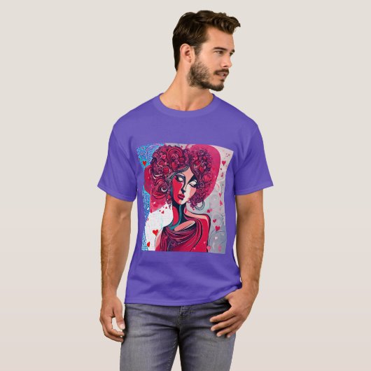 Valentijnsdag Godin T-shirt (Voorkant volledig)