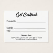 Valentijnsdag Gold Heart Ribbon Paars Cadecard Visitekaartje (Achterkant)