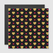 Valentijnsdag Gold Hearts Pattern-23655 (Voorkant / Achterkant)