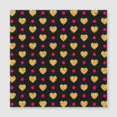 Valentijnsdag Gold Hearts Pattern-23655 (Voorkant)