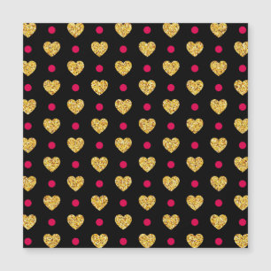 Valentijnsdag Gold Hearts Pattern-23655