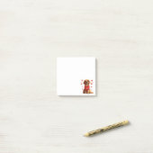 Valentijnsdag Golden Retriever Dog Post-it® Notes (Op bureau)