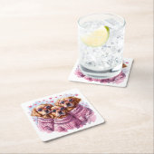 Valentijnsdag Golden Retriever Dogs Kartonnen Onderzetters (Insitu)