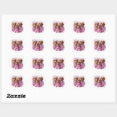 Valentijnsdag Golden Retriever Dogs Ronde Sticker (Vel)