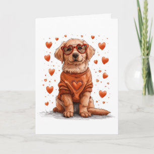 Valentijnsdag Golden Retriever Hond Kaart