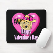 Valentijnsdag Goldendoodle Muismat (Met muis)