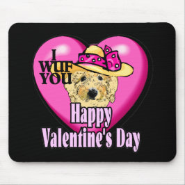 Valentijnsdag Goldendoodle Muismat