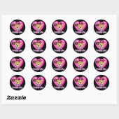 Valentijnsdag Goldendoodle Ronde Sticker (Vel)