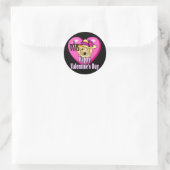 Valentijnsdag Goldendoodle Ronde Sticker (Tas)