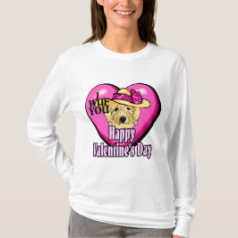 Valentijnsdag Goldendoodle T-shirt