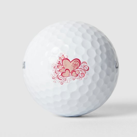 Valentijnsdag Golf Balls Golfballen (Voorkant)