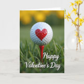 Valentijnsdag Golfkaart Kaart (Gele Bloem)