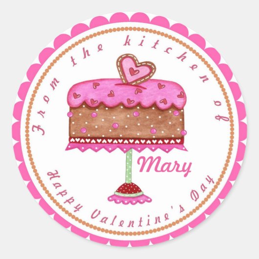 Valentijnsdag Goodie Bag Baking Stickers (Voorkant)