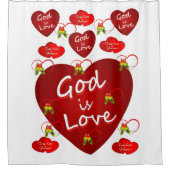 Valentijnsdag Gordijn God is Goed (Voorkant)