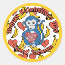 Valentijnsdag Gorilla Sticker