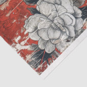 Valentijnsdag gotisch skelet schedel Tissuepapier (Detail)