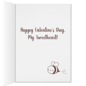 Valentijnsdag graag bij u Wenskaart (Binnen (Rechts))