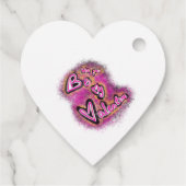 Valentijnsdag graffiti bedankjes labels (Achterkant)