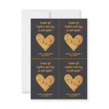 Valentijnsdag grap Covid Glitter Goud en Zwart