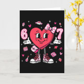 Valentijnsdag Grappig 67 Meme Zes Zeven 6 7 Valent Kaart (Gele Bloem)