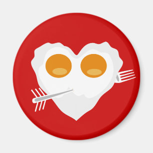 Valentijnsdag grappig hart Aangepast magneet