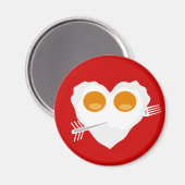 Valentijnsdag grappig hart Custom Magnet (Voorkant / Achterkant)