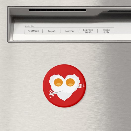 Valentijnsdag grappig hart Custom Magnet (Insitu (Vaatwasser))