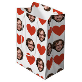 Valentijnsdag Grappig Op Maat Gemaakt Gezicht Foto Medium Cadeauzakje
