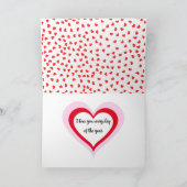 Valentijnsdag grappig romantisch harten citaat feestdagen kaart (Binnen)