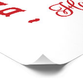 Valentijnsdag grappig single land meisje esthetiek perfect poster (Hoek)