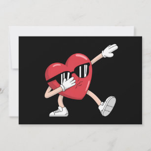 Valentijnsdag Grappige Jongens Meisjes Dabbing Har Kaart