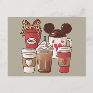 Valentijnsdag Grappige Latte Koffieliefhebber  Briefkaart