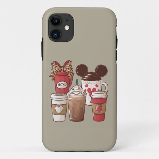Valentijnsdag Grappige Latte Koffieliefhebber Case-Mate iPhone Case (Achterkant)