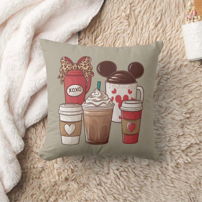 Valentijnsdag Grappige Latte Koffieliefhebber  Kussen (Deken)