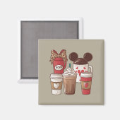 Valentijnsdag Grappige Latte Koffieliefhebber Magneet (Voorkant / Achterkant)