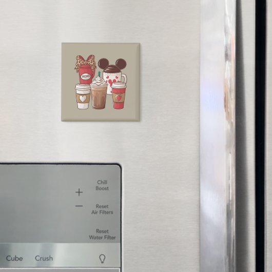 Valentijnsdag Grappige Latte Koffieliefhebber Magneet (Insitu (Koelkast))