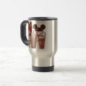 Valentijnsdag Grappige Latte Koffieliefhebber Reisbeker (Voorkant links)