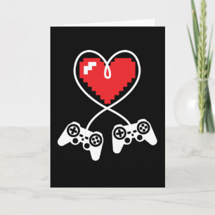 Valentijnsdag Grappige Video Speler Gaming Mannen Kaart