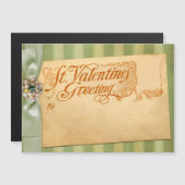 Valentijnsdag Greeting Antiek Vintage (Voorkant / Achterkant)