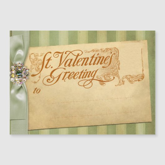 Valentijnsdag Greeting Antiek Vintage (Voorkant)