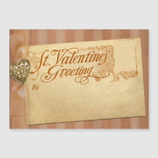 Valentijnsdag Greeting Antiek Vintage (Voorkant)