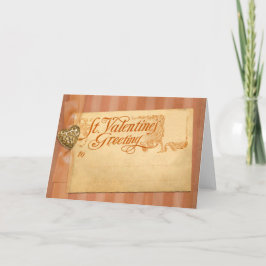 Valentijnsdag Greeting Antiek Vintage Feestdagen Kaart