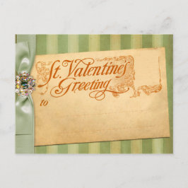 Valentijnsdag Greeting Antiek Vintage Feestdagenkaart