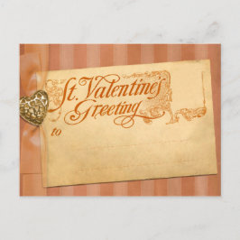 Valentijnsdag Greeting Antiek Vintage Feestdagenkaart