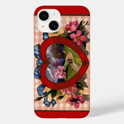 Valentijnsdag Greetings Heart en Flowers Case-Mate iPhone Case (Achterkant)