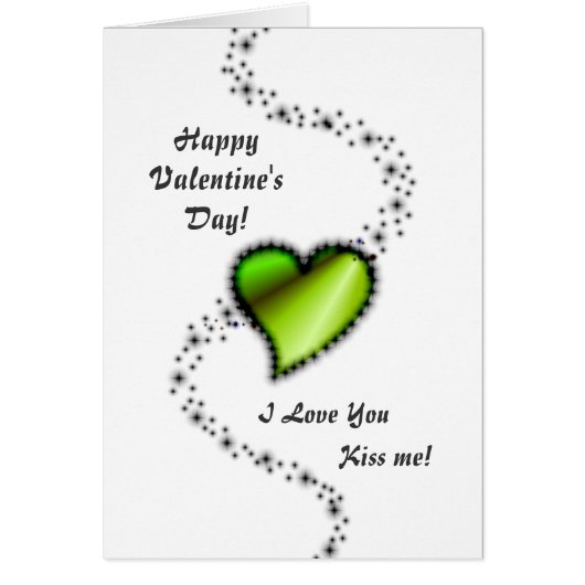 Valentijnsdag - groen regenbooghart (Voorkant)